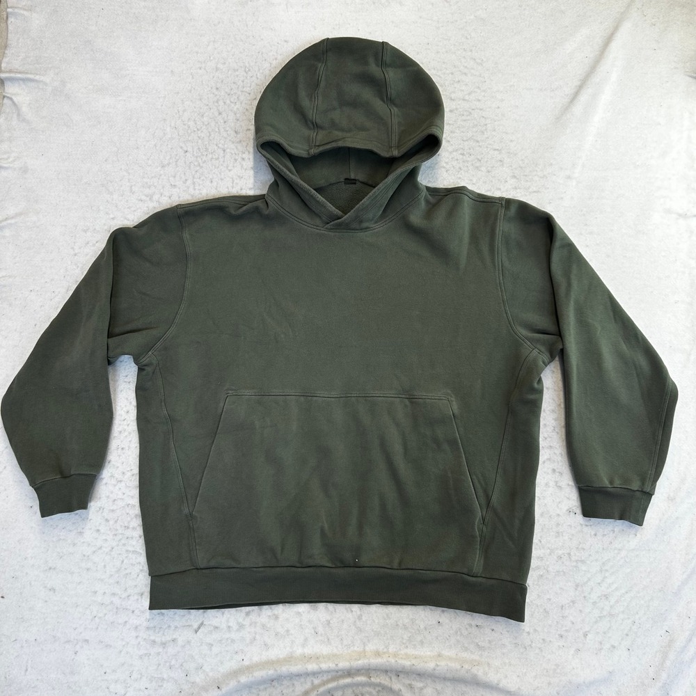 Lululemon Steady State Hoodie Mens XL Green Pullover Kangaroo Pocket